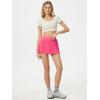 imageALCEA ROSEA Womens Pleated Tennis Mini Skirt Elastic High Waisted Flowy Golf Skort Athletic Chiffon Skirts with Pockets 2809Candy Pink