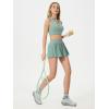 imageALCEA ROSEA Womens Pleated Tennis Mini Skirt Elastic High Waisted Flowy Golf Skort Athletic Chiffon Skirts with Pockets 2809Light Green