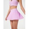 imageALCEA ROSEA Womens Pleated Tennis Mini Skirt Elastic High Waisted Flowy Golf Skort Athletic Chiffon Skirts with Pockets 2809Light Purple
