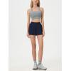 imageALCEA ROSEA Womens Pleated Tennis Mini Skirt Elastic High Waisted Flowy Golf Skort Athletic Chiffon Skirts with Pockets 2809Navy