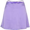 imageALCEA ROSEA Womens Satin Mini Skirts High Waisted Drawstring Bow Tie Silky ALine Zipper Short Skirt Party Short Skirts 7868Violet