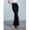 imageALCEA ROSEA Womens Silky Satin Maxi Skirt Elegant High Waisted Long Pencil Ladies Skirts for Office Work Party 7867Black