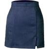 imageALCEA ROSEA Women Faux Suede Mini Skirt High Waist Side Split Zipper Bodycon Short SkirtNavy