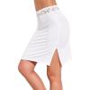 imageALCEA ROSEA Womens Half Slips for Underskirt Non Cling Floral Lace Trim Waistband Slip Skirt 7871White