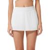 imageALCEA ROSEA Womens Pleated Tennis Mini Skirt Elastic High Waisted Flowy Golf Skort Athletic Chiffon Skirts with Pockets 2809White