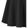 imageALCEA ROSEA Womens Mini Skater Skirt Classical Basic ALine Versatile Stretchy Flared Casual Short Skirts 7876Black