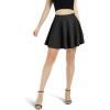 imageALCEA ROSEA Womens Mini Skater Skirt Classical Basic ALine Versatile Stretchy Flared Casual Short Skirts 7876Black