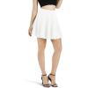 imageALCEA ROSEA Womens Mini Skater Skirt Classical Basic ALine Versatile Stretchy Flared Casual Short Skirts 7876White