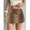 imageALCEA ROSEA Womens Mini Skirt Sexy Leopard Print Ruched High Waist Pencil Bodycon ALine Skirts for Women 7858Cheetah