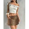 imageALCEA ROSEA Womens Mini Skirt Sexy Leopard Print Ruched High Waist Pencil Bodycon ALine Skirts for Women 7858Cheetah