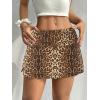 imageALCEA ROSEA Womens Mini Skirt Sexy Leopard Print Ruched High Waist Pencil Bodycon ALine Skirts for Women 7858Cheetah