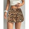 imageALCEA ROSEA Womens Mini Skirt Sexy Leopard Print Ruched High Waist Pencil Bodycon ALine Skirts for Women 7858Leopard