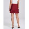 imageALCEA ROSEA Womens Satin Mini Skirt Drawstring Flared Flowy Short Club Casual Skirts 78227822burgundy