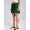 imageALCEA ROSEA Womens Satin Mini Skirt Drawstring Flared Flowy Short Club Casual Skirts 78227822dark Green