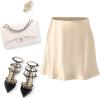 imageALCEA ROSEA Womens Elegant Silky Satin Mini Skirt High Waist Short Skirt Leopard Print Mini A Line Skirts for WomenBeige