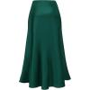 image:imageALCEA ROSEA Womens Satin High Waisted Silk Aline Wedding Elegant Elastic Midi Maxi Skirt7307dark Green