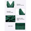 image:imageALCEA ROSEA Womens Sexy Nightgowns Long Floral Lace silky Lingerie supportive Chemises Full slip for Women Elegant SleepwearDark Green3127
