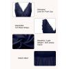 image:imageALCEA ROSEA Womens Sexy Nightgowns Long Floral Lace silky Lingerie supportive Chemises Full slip for Women Elegant SleepwearNavy3127