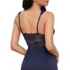 image:imageALCEA ROSEA Womens Sexy Nightgowns Long Floral Lace silky Lingerie supportive Chemises Full slip for Women Elegant SleepwearNavy3127