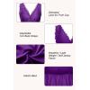 image:imageALCEA ROSEA Womens Sexy Nightgowns Long Floral Lace silky Lingerie supportive Chemises Full slip for Women Elegant SleepwearViolet3127