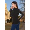 image:imageALCEA ROSEA Womens Sweater Sexy Fitted Zipper V Neck Knitwear Pullover SweaterBlack