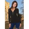 image:imageALCEA ROSEA Womens Sweater Sexy Fitted Zipper V Neck Knitwear Pullover SweaterBlack