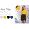 image:imageALCEA ROSEA Womens Sweater Sexy Fitted Zipper V Neck Knitwear Pullover SweaterGinger01