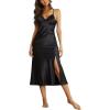 image:imageALCEA ROSEA Women Lingerie Sexy Silk Nightgown Lace Babydoll Satin Slip Teddy Nightie3722black