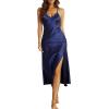image:imageALCEA ROSEA Women Lingerie Sexy Silk Nightgown Lace Babydoll Satin Slip Teddy Nightie3722navy
