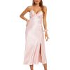 image:imageALCEA ROSEA Women Lingerie Sexy Silk Nightgown Lace Babydoll Satin Slip Teddy Nightie3722pink