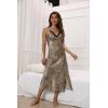 image:imageALCEA ROSEA Women Lingerie Sexy Silk Nightgown Lace Babydoll Satin Slip Teddy NightieLeopard2