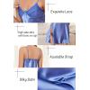 image:imageALCEA ROSEA Women Lingerie Sexy Silk Nightgown Lace Babydoll Satin Slip Teddy NightieMidnight Bluebow
