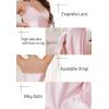 image:imageALCEA ROSEA Women Lingerie Sexy Silk Nightgown Lace Babydoll Satin Slip Teddy NightiePinkbow