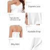 image:imageALCEA ROSEA Women Lingerie Sexy Silk Nightgown Lace Babydoll Satin Slip Teddy NightieWhitebow