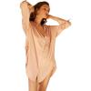 image:imageALCEA ROSEA Satin Nightgowns for Women Sleep Shirt Long Sleeve Silky Sleepwear Sleepshirt VNeck NightshirtsPink