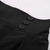 image:imageALCEA ROSEA Womens Midi Plaid Skirt High Elastic Waist Aline Vintage Pleated Long Skirts 7899Black