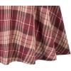 image:imageALCEA ROSEA Womens Midi Plaid Skirt High Elastic Waist Aline Vintage Pleated Long Skirts 7899Plaid Apricot