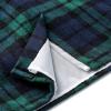 image:imageALCEA ROSEA Womens Midi Plaid Skirt Vintage Pencil Wool Skirt with Slit 7898Dark Green