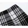 image:imageALCEA ROSEA Womens Midi Plaid Skirt Vintage Pencil Wool Skirt with Slit 7898Jet Black