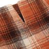 image:imageALCEA ROSEA Womens Midi Plaid Skirt Vintage Pencil Wool Skirt with Slit 7898Orange