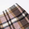 image:imageALCEA ROSEA Womens Midi Plaid Skirt Vintage Pencil Wool Skirt with Slit 7898Pink