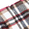 image:imageALCEA ROSEA Womens Midi Plaid Skirt Vintage Pencil Wool Skirt with Slit 7898Wine