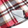 image:imageALCEA ROSEA Womens Midi Plaid Skirt Vintage Pencil Wool Skirt with Slit 7898Wine
