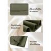 image:imageALCEA ROSEA Womens Satin High Waisted Silk Aline Wedding Elegant Elastic Midi Maxi Skirt7307army Green