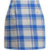 image:imageALCEA ROSEA Womens Wool Plaid Skirt Bodycon Pencil High Waist Mini Skirts 7897Blue