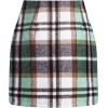 image:imageALCEA ROSEA Womens Wool Plaid Skirt Bodycon Pencil High Waist Mini Skirts 7897Mint Green