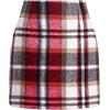image:imageALCEA ROSEA Womens Wool Plaid Skirt Bodycon Pencil High Waist Mini Skirts 7897Red