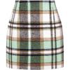 image:imageALCEA ROSEA Womens Wool Plaid Skirt Bodycon Pencil High Waist Mini Skirts 7897Mint Green