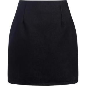 image:imageALCEA ROSEA Womens Wool Plaid Skirt Bodycon Pencil High Waist Mini Skirts 7897Black